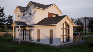 Opal 191 m² Çift Katlı Hafif Çelik Ev