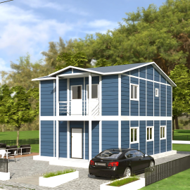 Bakü 126 m² Çift Katlı Prefabrik Ev
